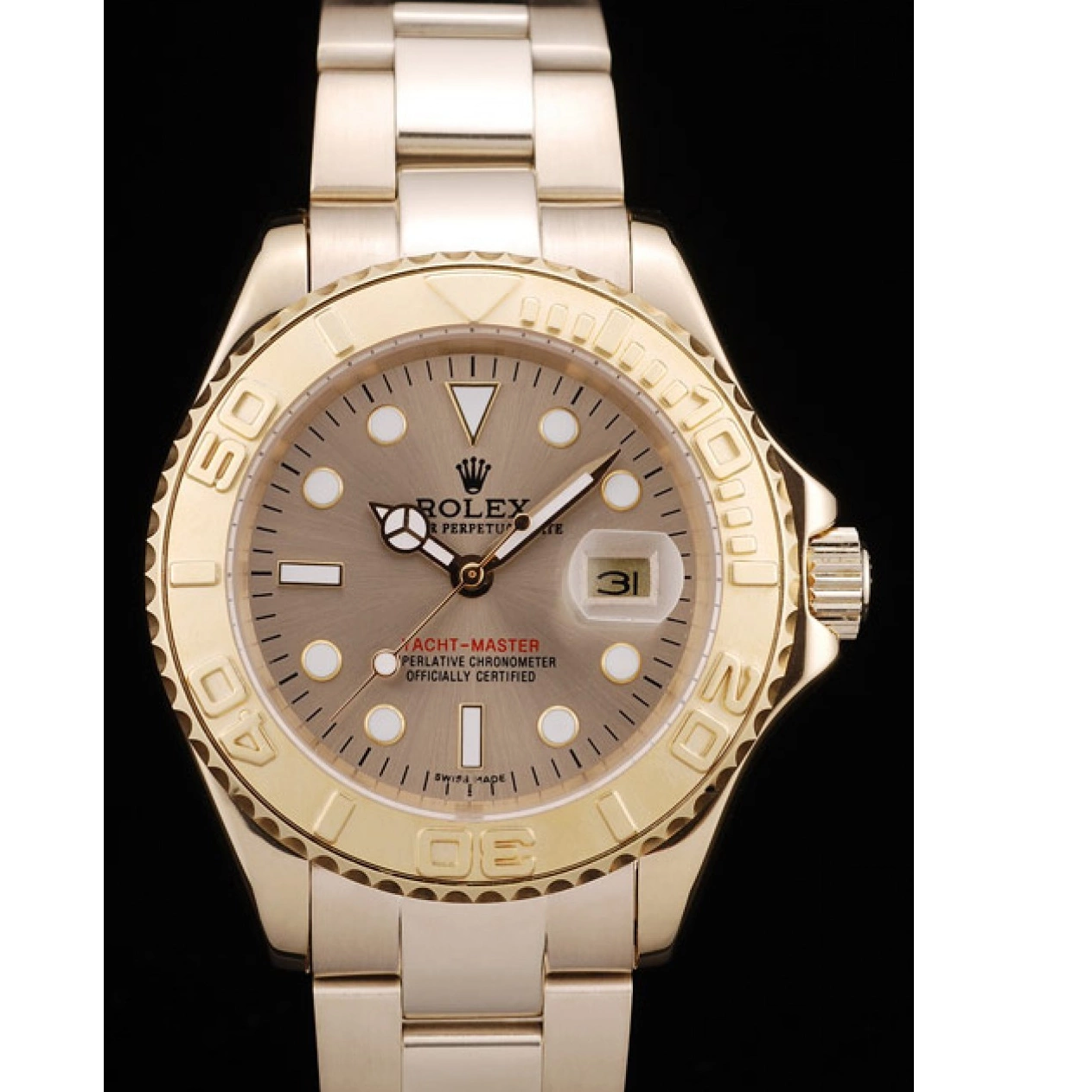 Good copy rolex watches Master Gold Gold Rolex Yacht Dial 98232 Bezel 0702